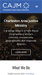 Mobile Screenshot of charlestonareajusticeministry.org